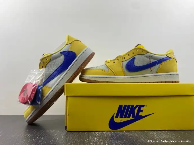 Official Maikesneakers x Jordan Low Canary OG Travis Air DZ4137-700 1 Scott 0404